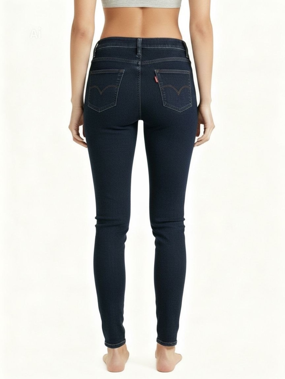 Levi's Pull-On Skinny Jeans Women Size 25x30 Dark Wash Stretch Denim Jeggings